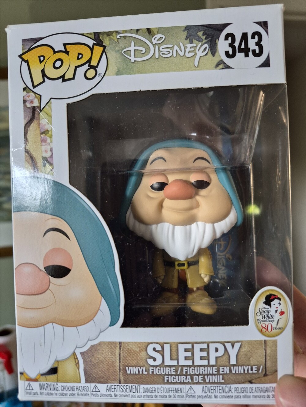 Funko Pop Vinyl Figure - 80th Anniversary Disney's Sleepy Dwarf (#343)